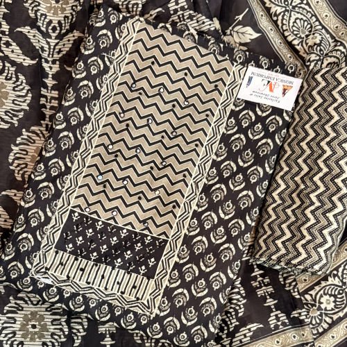 PURE COTTON PRINTED SUIT WITH MALMAL DUPATTA