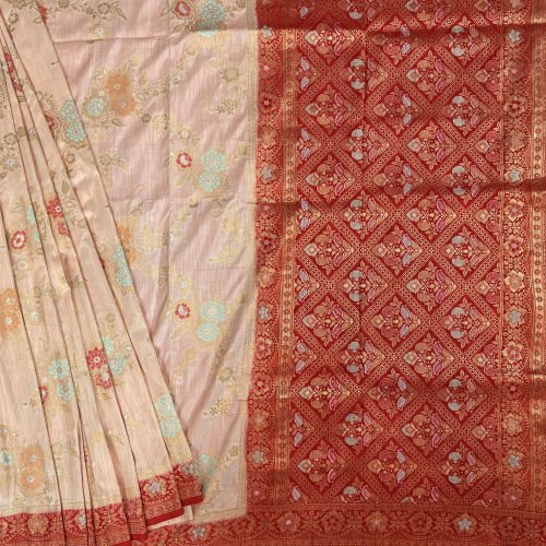 BLENDED MEENAKARI WEAVED BANARASI SILK SAREE