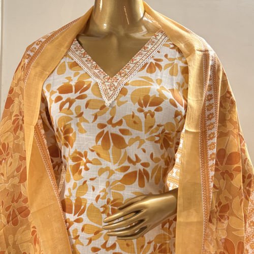 PRINTED PURE COTTON READYMADE SALWAR SUIT XXL