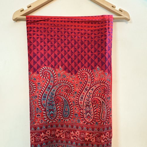 MONICA EMPORIUM JAMWAR WOMEN'S SHAWL,RED