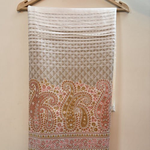 MONICA JAMAWAR WOMEN'S SHAWL, WHITE