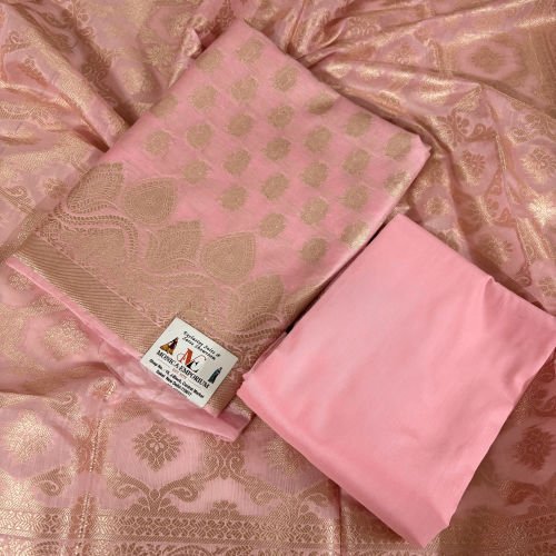 UNSTITCHED BANARASI SALWAR SUIT WITH BANARASI DUPATTA