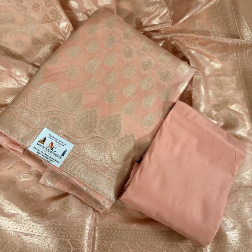 UNSTITCHED BANARASI SALWAR SUIT WITH BANARASI DUPATTA